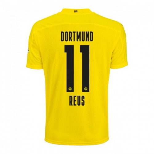 Borussia Dortmund Fodboldtrøjer Marco Reus 11 Hjemmebanesæt 2020/21 Kort ærmer Borussia Dortmund Fodboldtrøjer Marco Reus 11 Hjemmebanesæt 2020/21 Kort ærmer